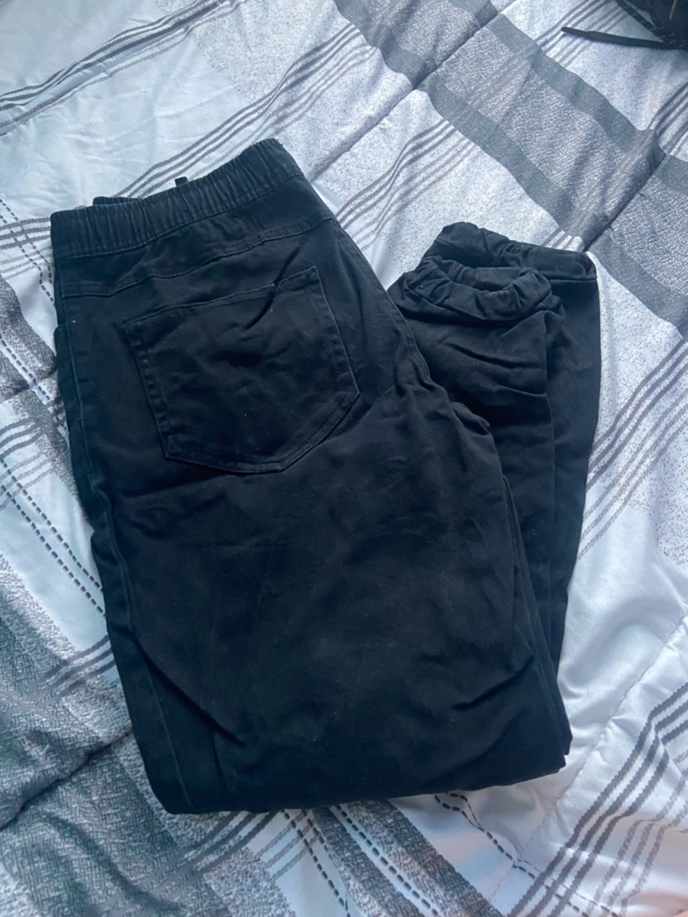 Amnesia Black Elastic Waist Pants - S/P